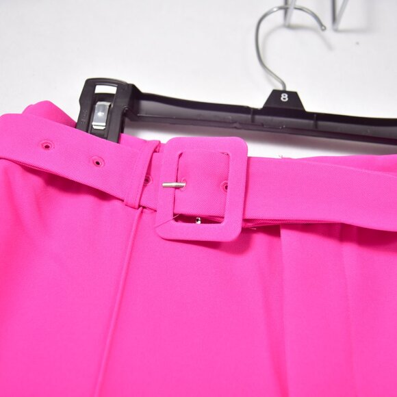 Shein Women's Pink Dress Pants With Belt Size S 4 - Picture 3 of 5